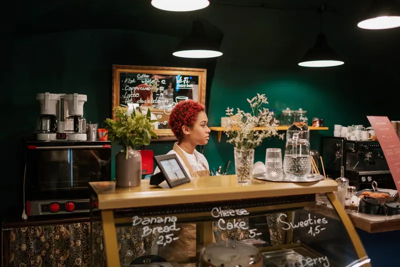The bakery counter