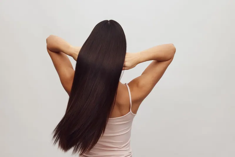Keratin on frizzy hair